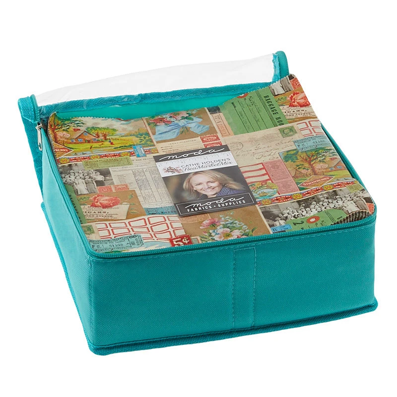 Missouri Star Precut Storage Bag - Small Bold Aqua 6 Missouri Star Precut Storage Bag - Small Bold Aqua - Image 4