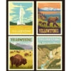 National Parks - Yellowstone Pillow Panel -Clover Store national parks yellowstone pillow panel pp8796 yellow riley blake anderson design group 67599c