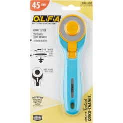 Olfa Splash Aqua 45mm Rotary Cutter -Clover Store olfa splash aqua 45mm rotary cutter rty 2c olfa olfa 40a973