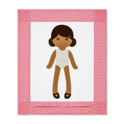 Paper Doll Blanket Pattern - Girl 9 Paper Doll Blanket Pattern - Girl -Clover Store paper doll blanket pattern girl pdb211 paper doll blanket 62b8c8