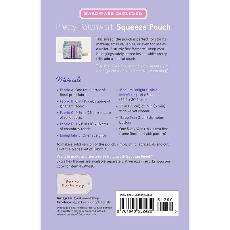 Pretty Patchwork Squeeze Pouch Kit - Image 4