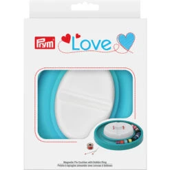 Prym LOVE Magnetic Pin Cushion With Bobbin Ring -Clover Store prym love magnetic pin cushion with bobbin ring 60111 prym consumer prym consumer 922701