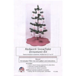 Redwork Snowflake Ornament Kit -Clover Store redwork snowflake ornament kit pc 2360 the posy collection posy lough 52e9f4
