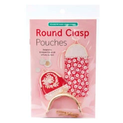 Round Clasp Pouches Kit -Clover Store round clasp pouches kit zw2613 zakka workshop zakka workshop 86f011
