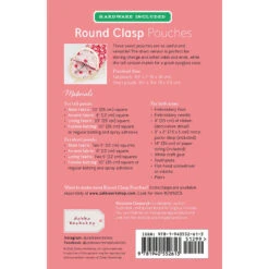 Round Clasp Pouches Kit -Clover Store round clasp pouches kit zw2613 zakka workshop zakka workshop 873df3