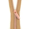 Sallie Tomato #5 Nylon Zipper Tape & Pulls - Natural With Rose Gold Coil -Clover Store sallie tomato 5 nylon zippers pulls natural with rose gold coil zby5c28 sallie tomato sallie tomato 054eb0