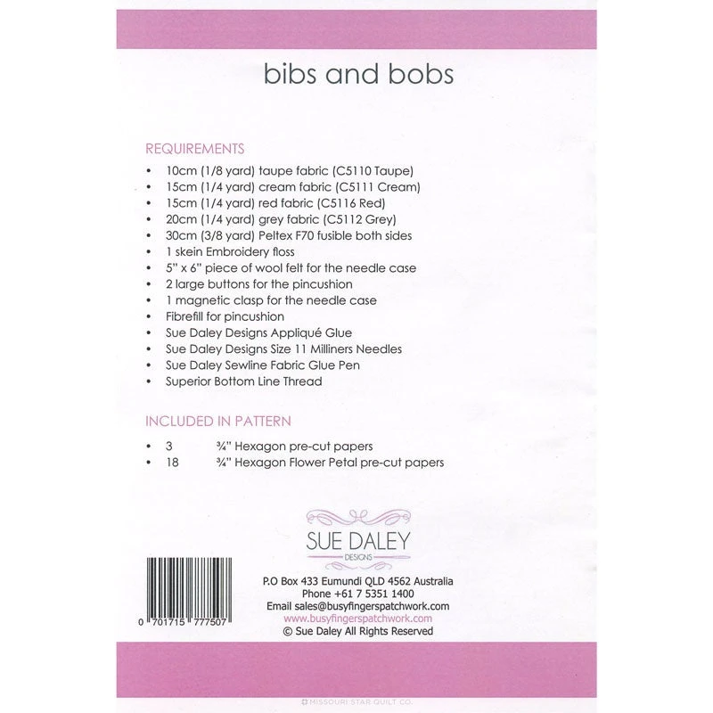Sue Daley Bibs And Bobs Pattern - Image 2