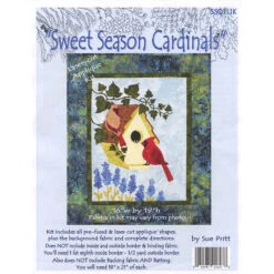 Sweet Season Cardinals Kit -Clover Store sweet season cardinals kit ssq111k sweet season quilts sue pritt 004430