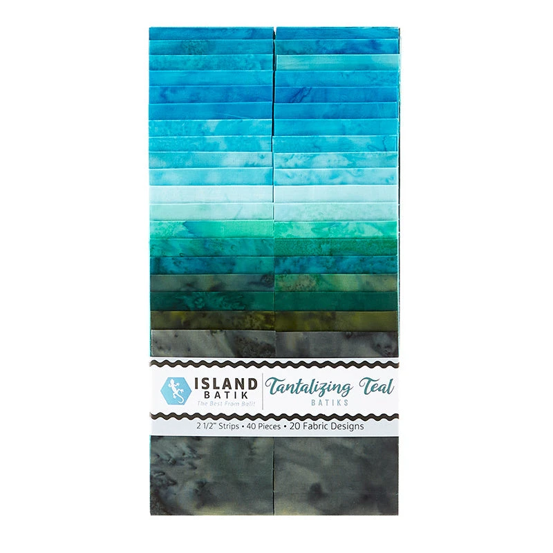 Tantalizing Teal Batik Solids Strips 4 Tantalizing Teal Batik Solids Strips - Image 2