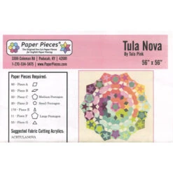 Tula Nova Complete Pattern And Paper Piece Pack -Clover Store tula nova complete pattern and paper piece pack tulanova complete paper pieces tula pink 23b4fb