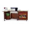 Wallaby II Sewing Cabinet - Teak -Clover Store wallaby ii sewing cabinet teak k8405 arrow sewing 274e73