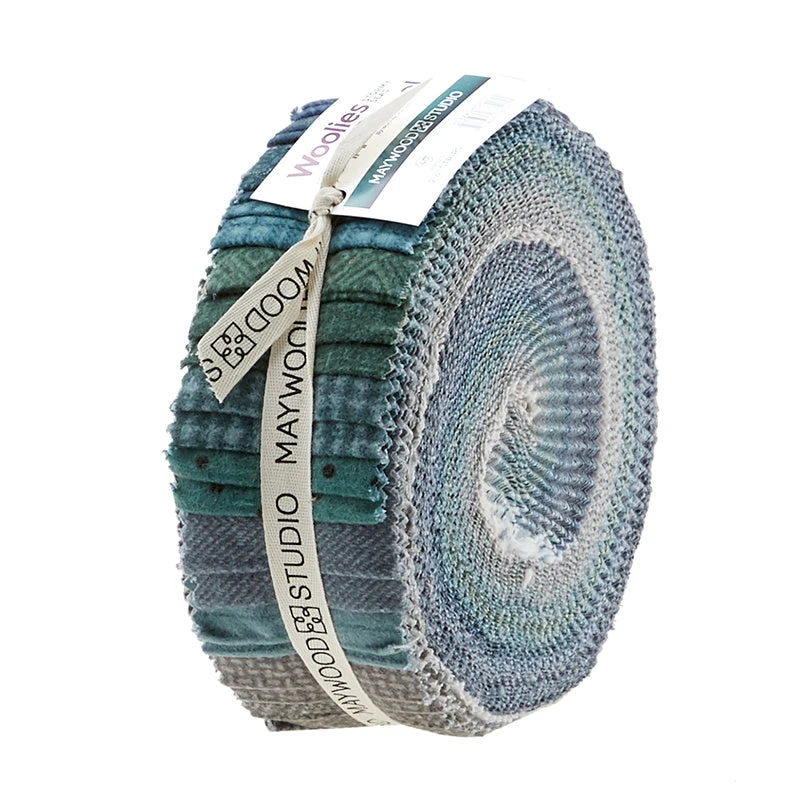 Woolies Flannel Stormy Seas 2.5" Strips 4 Woolies Flannel Stormy Seas 2.5" Strips - Image 2